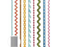 Waves Chain Curvy Zig-Zag Edge Border Die Cut Set Card Making Paper Cutting Dies