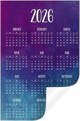 Elegant Removable 2026 Sticker Calendar – Perfect for Home & Office Decor