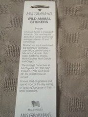 VTG 2003 Mrs Grossman’s Wild Animal Stickers Lot 9 NOS Horse Polar Bear