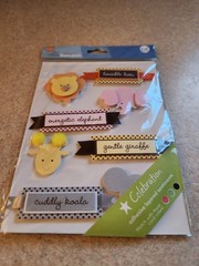 JoAnn Craft Essentials~Layered Safari Animals~Dimensional Stickers