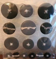 4 Pks Adhesive Buttons Various Shapes & Colors Paper Crafting Embellishments #54
