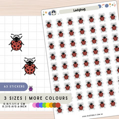 Ladybug Insect Planner Stickers