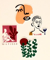 Artist Henri Matisse. Fauvism Art Era Painter. Matisse Style 9 Stickers/Decals B