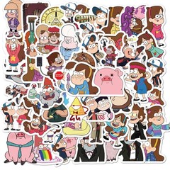 50Pcs Gravity Falls Stickers Pack Waterproof Sticker Cartoon
