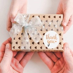 1.5″ Inch Thank You Stickers Thank You for Supporting My Small Business 9 Styles