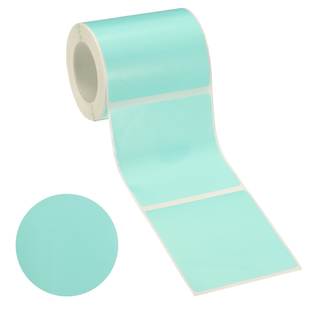 140 Pieces Thermal Printer Adhesive Paper, 2×2 Round Label, Green