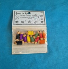 Apples and Pencils Buttons 2 Packages by Dress It Up NIP Sewing Scrapbooking