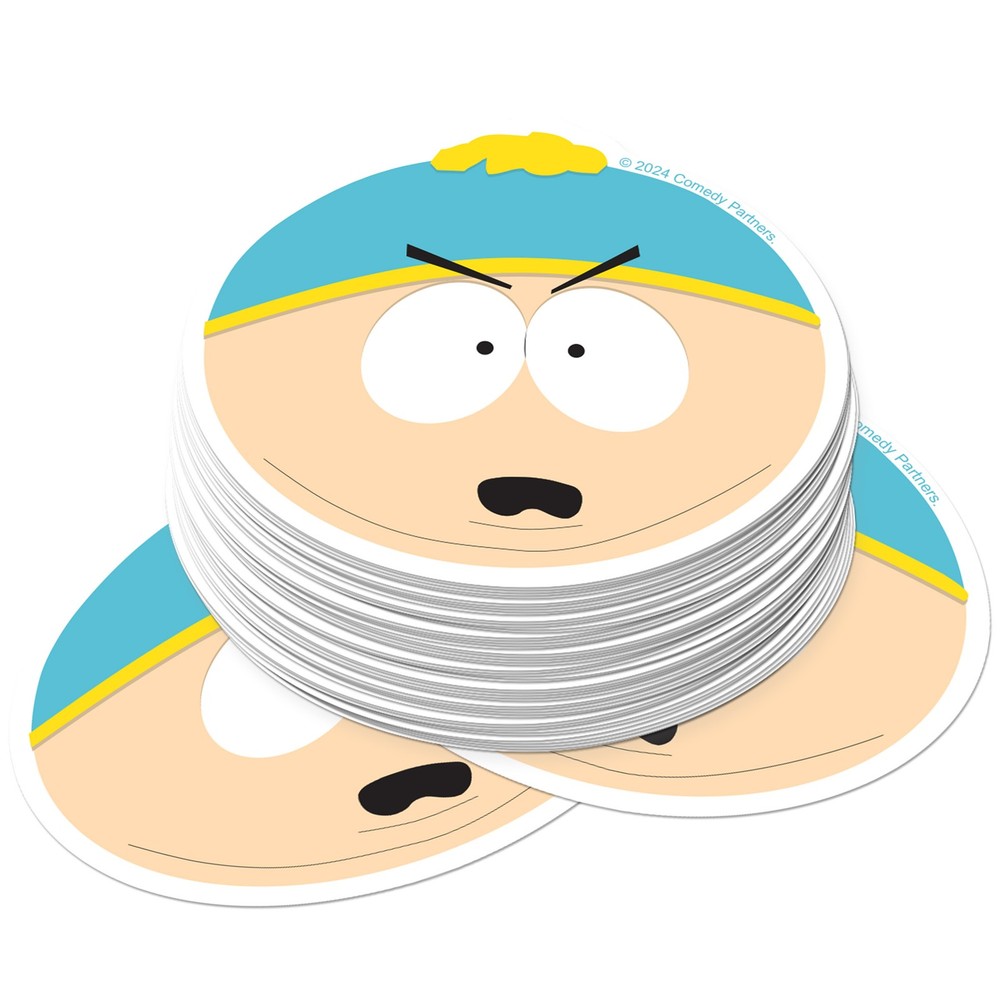 SOUTH PARK CARTMAN FACE DIE CUT VINYL 50 CT STICKER PACK