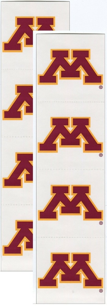 University of Minnesota 8/pk NCAA Logo Scrapbook Stickers