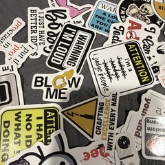 Lot Of 50+ Stickers Sarcasm Witty Rude Funny And More