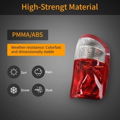 Tail Light Assembly Compatible with 2004-2006 Toyota Tundra Double Cab Tail l…