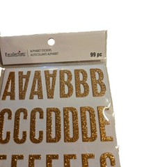New Recollections Alphabet Stickers Glitter 99 Pcs Scrapbooking Crafting