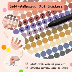 4400 PCS Dot Stickers,0.5 Inch Color Coding Labels,16 Morandi Colors,Round St…