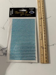 Triveni Craft 837PCS 3MM Adhesive Diamante Lt Blue Rhinestones Scrapbooking Art