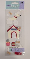 Jolee’s Dog Scrapbooking Stickers Poodle Doghouse Toys Food Bones Pet