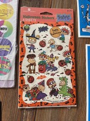 Vintage Stickers Lot Rugrats Warner Bros 90s Dr Seuss Hallmark AGC Kids Sticker