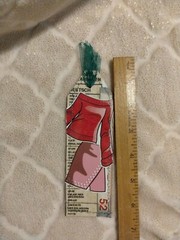 Handmade Zippered Pouch Full Of Vintage Sewing Tags, Charms, Vintage And Modern.