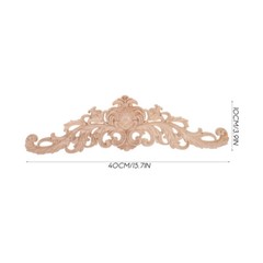 5PCS Furniture Decorative Chic Appliques Cabinet Wood Carved Home Decorations
