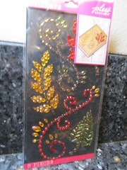 Gems Leaves Swirls Yellow Red Tree Branch Fall Bling Jolee’s Stickers Craft
