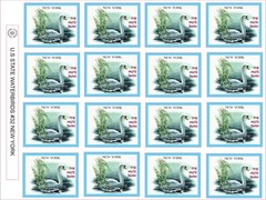 NEW YORK STATE WATERBIRD – THE MUTE SWAN – 16 PER SHEET