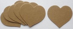 {6} 1.5″ PRETTY HEARTS – Raw Bare Unfinished Chipboard Die Cuts Embellishments