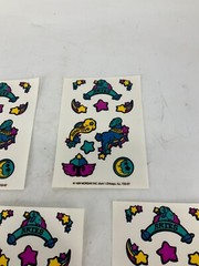 LOT OF 5 Vintage 1984 Morgan Mark 1 «I Love..» Scratch N Sniff Tattoo Stickers