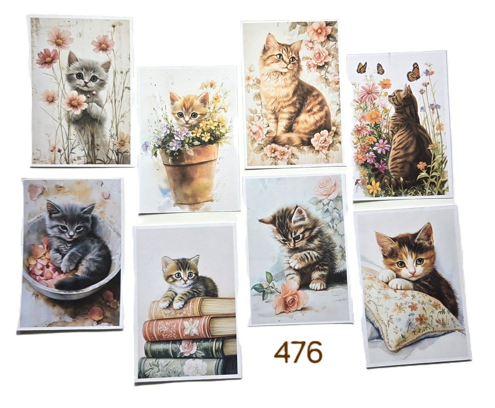 Kitten Journal Cards Set of 8
