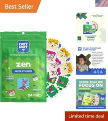 BuzzPatch Natural Mood Calming Stickers for Kids – 24 Safe Essential Oil Patches