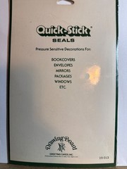 Vintage Drawing Board Quick-Stick Seals Animal Stickers Sealed 4 Sheets Elephant