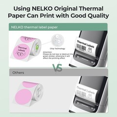 Thermal Labels for Nelko PM220 Label Maker, 2 inch (50mm) Round Thermal Label…