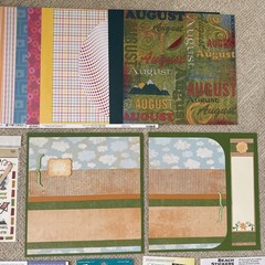 AUGUST Themed Embellishments Lot
