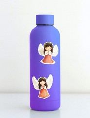 Little Praying Angel Vinyl Stickers Set Scrapbooking Laptop Waterbottle