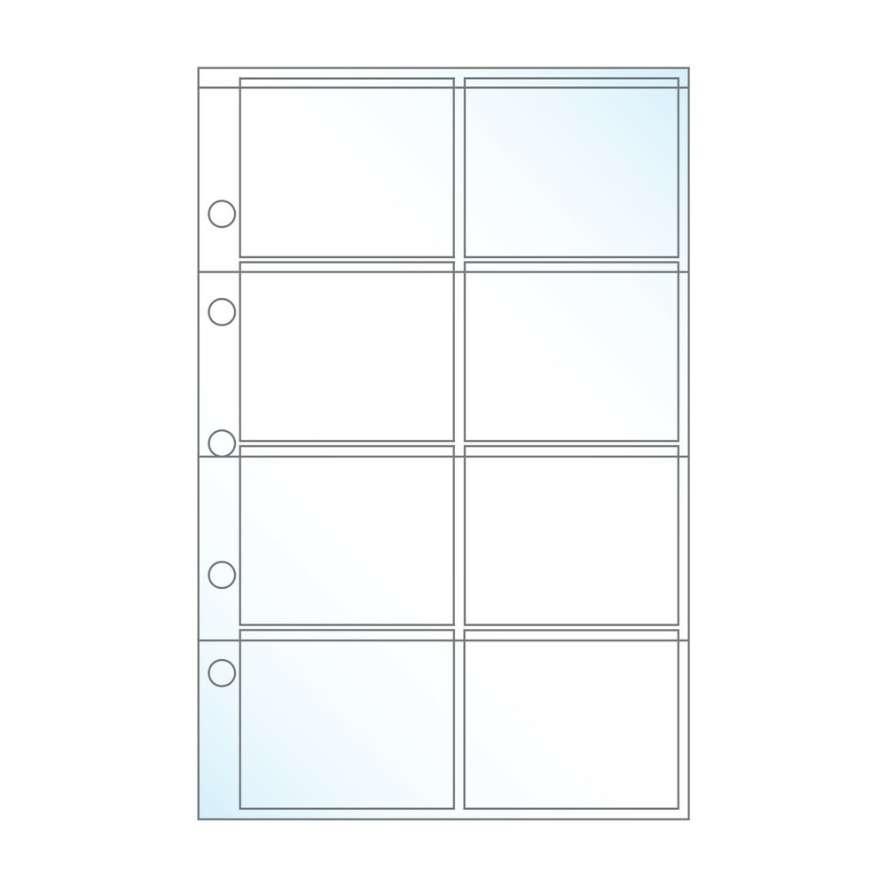 Movie Ticket Stub/Large Postage Stamp Pages, Fits UniKeep A5 Mini Binder,20 Pack