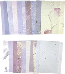 Textured Scrapbook Paper Mesh Fabric – Junk Journal Supplies Assorted Set 51 She