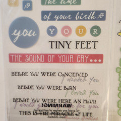 NEW Lot 2 Sheets Stickers BABY GIRL Phrase Cafe Words Phrases Quotes -G