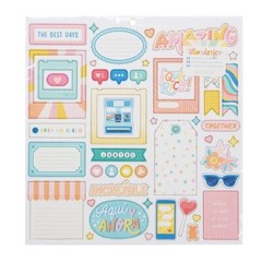 American Crafts Obed Marshall, Fantastico Collection Chipboard Stickers – 3 Pk.