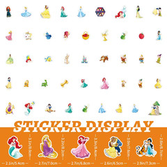 DISNEY 50pcs DREAMY PRINCESSES STICKER SET-Little girls of all ages love them.