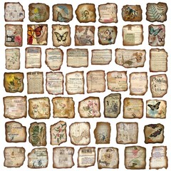 Pegatinas vintage diario, suministros diario con estampados mapas, accesorios.