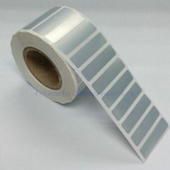 Thermal Transfer Silver PET Label Waterproof Label Sticker 40*10mm 1800pcs