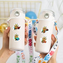 500Pcs Bee Sticker for Teens, 1 Inch Round Seals from Adhesive Paper, Honey B…