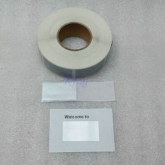 1000pcs on a roll Glossy Silver Scratch Off Sticker 23mm x 42mm ,0.90″ X 1.65″