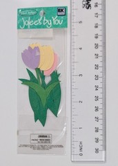 Jolee’s Pastel Tulips Flowers Mini Pack Of Scrapbooking Embellishments
