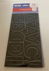 Creative Start – Indoor Outdoor Letters & Numbers – Black – 2 Inch – 103 Pieces