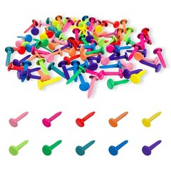 100 PCS Brass Paper Fasteners Metal Brass Fasteners, Mini Brads for Paper Crafts