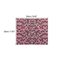 1 Pack Bling Rhinestone Sheet 9.44×7.87″ Pink Black