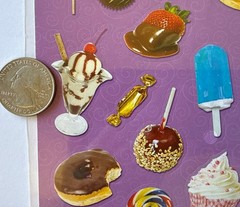 DESSERT FOOD Stickers(50pcs) •Cupcake•Donuts•Cookies•Ice Cream•Candy•Card Making