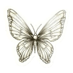 Vintage Butterfly Themed Waterproof Stickers Lot of 13