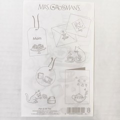 Discontinued Mrs. Grossman’s Pen and Ink Tea Sticker Sheet 4″ x 6″