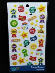 Hello Hobby Multicolor Teacher Reward Themed Stickers, 44 Count