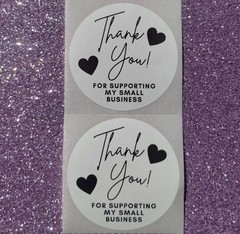 40 SMALL BUSINESS STICKERS 2″ ROUND LABELS SEALS SCRATCH RESISTANT THANK YOU
